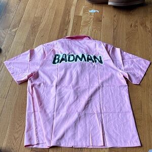 Uniqlo Light Pink Graphic Button Down Shirt